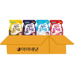 [아이배냇] 베베 핑거요거트 아기과자 4종 플레인2+딸기2+바나나2+블루베리2