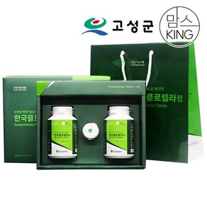 공룡나라 건강식품관 [고성군][한국클로렐라]한국클로렐라정(300mg x 500정) 2개월분 선물세트, 1개, 500정