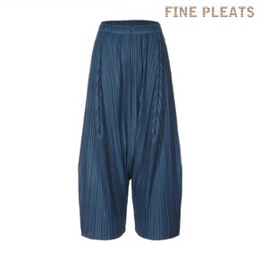 [FINE PLEATS] 피네 플리츠 배기팬츠 쓰리 청록