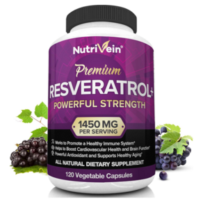 뉴트리베인 프리미엄 레스베라트롤 1450mg 120베지캡슐 Nutrivein Premium Reseveratrol+