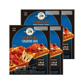 CJ제일제당 고메 디트로이트 피자 미트 320g x4개, 4개