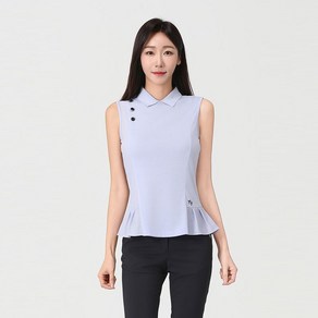 엘르골프 [엘르골프] 밑단 주름 포인트 슬리브스 티셔츠 6I45707