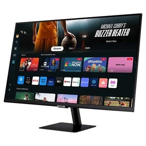 [삼성전자] 스마트모니터 M7 S32DM700 블랙 4K UHD C-Type 스마트허브 타이젠OS, 80cm, LS32DM700UKXKR