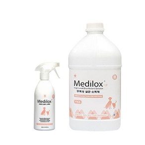 메디록스 메디록스P 펫 4L+500ml 세트 무독성 고수준 살균소독제