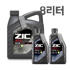 ZIC X7 LS 5W30 6L 1개 +1L 2개 디젤 엔진오일, 3개