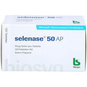 SELENASE 비오신 셀레늄 셀레나제 50 AP 100정