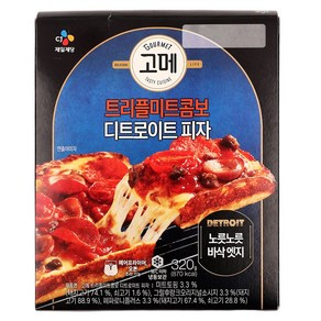 고메트리플미트콤보디트로이트피자 320G/씨제이제일제당(주), 1개, 320g