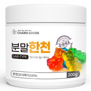 다양하게 사용이 가능한 만능식품 100%국산한천가루 분말한천 200g, 1개