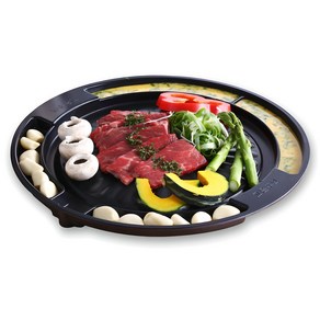 퀸센스 혼술 구이팬 원형, 30cm, 1개