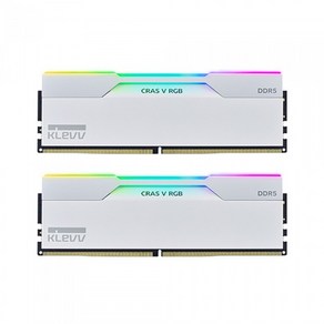 ESSENCORE KLEVV DDR5-6400 CL32 CRAS V RGB WHITE 패키지 서린 (32GB(16Gx2))