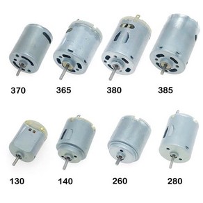 모터 DIY 헤어 드라이어 장난감 팬 엔진 부품용 전기 고속 카본 브러시 DC 3V 6 V 12V 130 140 260 280 365 370 380 385 1 개