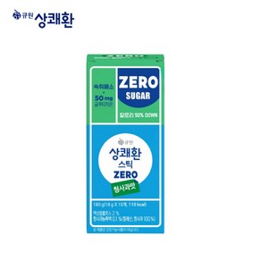 [큐원] 숙취해소 상쾌환스틱제로 청사과맛 18g, 10개