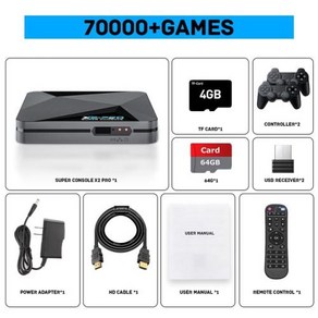 GAMESIR X2 PRO 컨트롤러 스마트폰 조이스틱 KINHANK 레트로 비디오 게임 콘솔 슈퍼 90000 PS1DCMAMESS용 패드 어린이 선물 박스, 1) 64g  EU