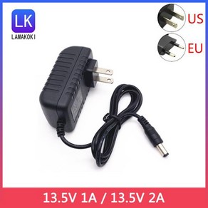 13.5V 2A 전원 어댑터 충전기 1.5A 범용 스피커 케이블 DC 1A, 02 EU_01 13.5V 1A, 1개