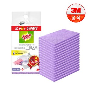 3M 크린스틱 베이킹소다 톡톡 시트타입(수세미형) 30매, 1개, 15개입