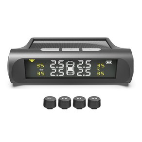 Sorpci TPMS 센서 타이어 공기압 온도 경보장치 태양열충전 컬러스크린