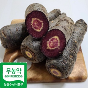 무농약 해남 자색당근 1kg 3kg 5kg, 1개, 1kg(세척/혼합)