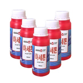 홈세이프 아세톤, 5개, 100ml