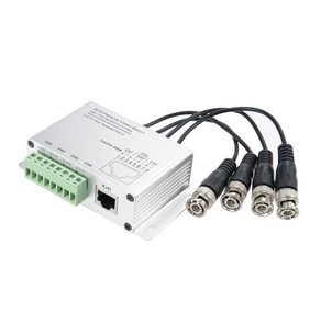 [BD991] Coms BNC 리피터 4채널 CCTV 신호연장 Balun RJ45 터미널, 1개