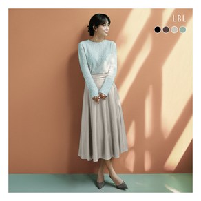 [LBL] (최초가79 900원) FAUX 레더 플레어 롱스커트