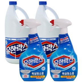 유한락스 레귤러 2L+욕실세정제 600ml, 2세트