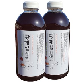 지리산산골 3년숙성 토종 황 매실원액 1000ml 자연발효 숙성