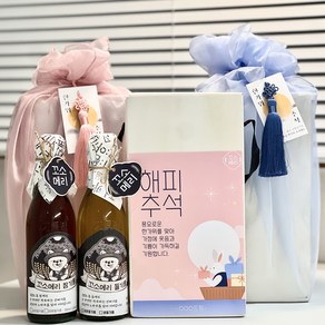 추석 명절 알뜰 참기름 들기름 선물세트 350ml 보자기, 보자기없이 기본박스 포장, 고급형, 1개