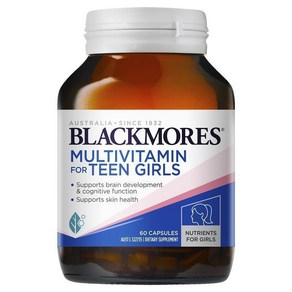 호주 직구 Blackmoes Multivitamin fo Teen 60 Capsules 여자, 3개, 60정