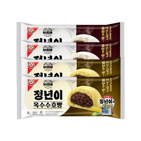 정년이 기린 호빵 팥 4입 2개 + 옥수수 4입 2개, 정년이 기린 호빵 팥, 4입, 2개 + 옥수수, 4입,, 8개