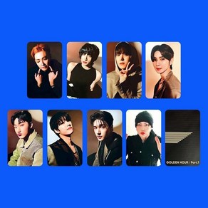 국내 출고 에이티즈 ATEEZ 미니10집 포카 GOLDEN HOUR Pat1 48장 김홍중 최산 송민기 최종호 굿즈 포토카드 8장, 005(8장)