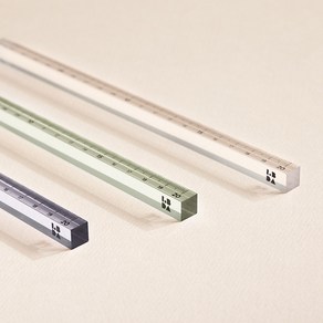 [롭다]아크릴스틱자 20cm, 퓨어(Pue)