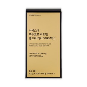 여에스더 맥주효모 비오틴 울트라 케어 5200 맥스 (국내 최대 함량), 1개, 14회분