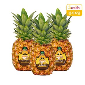 스미후루 감숙왕 허니팟 파인애플 1.1kg, 3개
