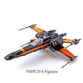 Sta MOC X-Wing 전투기 호환 75102 빌딩 블록 전쟁 벽돌 장난감 생일 선물 크리스마스 선물, 01 No Box, 없음