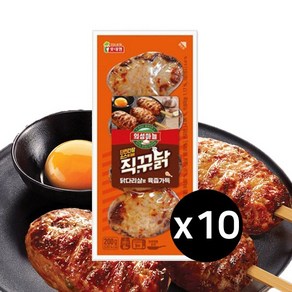 [다만세푸드] 롯데푸드 의성마늘 직꾸닭 리얼간장 200g x 10개