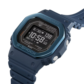 [지샥][G-SHOCK] DW-H5600MB-2DR 트레이닝 G-SQUAD 메탈 베젤 블루투스 터프솔라 심박 측정 블루 시계