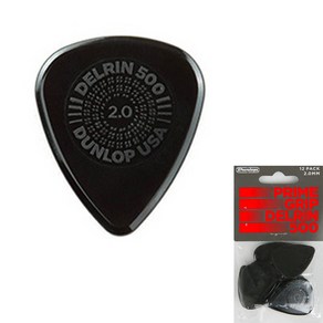 Dunlop 프라임그립 델린500 피크 2.0mm 12P 450P2.0, 단품, 1개