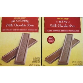 2 Boxes Tade Joe's Mini Milk Chocolate Bas...10 2박스 Tade Joe's 미니 밀크 초콜릿 바...바당 100칼로리 by Tade, 1개, 226.8g