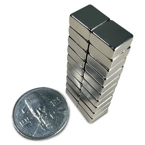 10*10*5 네오디움 사각자석 NS 지름 10mm x 10mm x 5mm [니즈], 20개