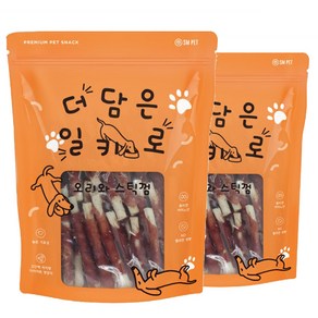 더담은 일키로 오리스틱껌 1kg x 2개 강아지간식 애견간식, 오리