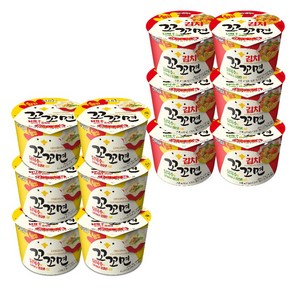 김치 꼬꼬면 왕컵105g X6개 + 꼬꼬면 왕컵105g X6개, 12개