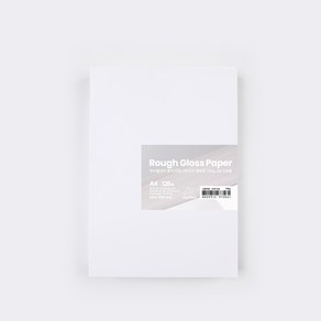 PapePhant 하이퀄리티 용지 러프그로스지(Rough Gloss pape), 화이트 130g A4 125매