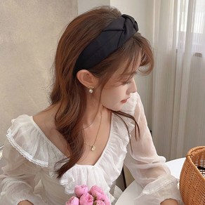 [헤어밴드]이너원 와이드 매듭 트위스트 반다나 스타일 헤어밴드