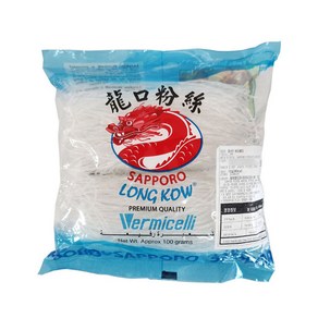 필리핀 Sappoo 롱커우 버미셀리 녹두 당면 100g / LONG KOW Vemicelli 소탕혼 사뽀로 삿포로 롱코우, 1개