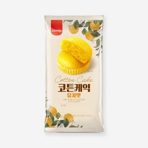 삼립 간식 빵 코튼케익 유자맛, 1개, 90g