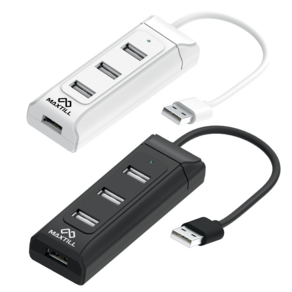 맥스틸 DM-HUB40C / USB 2.0 4포트 허브, DM-HUB40C USB허브 블랙, 블랙, 1개