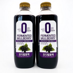 청운당농산 지리산 오디청 발효액 오디즙 엑기스 원액, 900ml, 2개