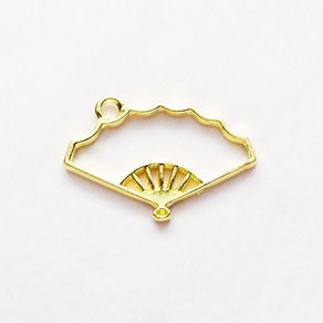 레진아트/프레임악세사리/삼각부채/금색, 1개