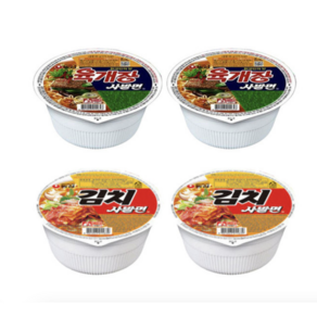 김치사발면12개+육개장사발면12개(총24개), 1세트