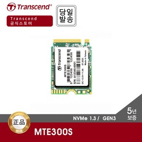 트랜센드 MTE300S M.2 256GB NVMe SSD (GEN3 / 2230 / 5년)